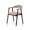 black wood chair